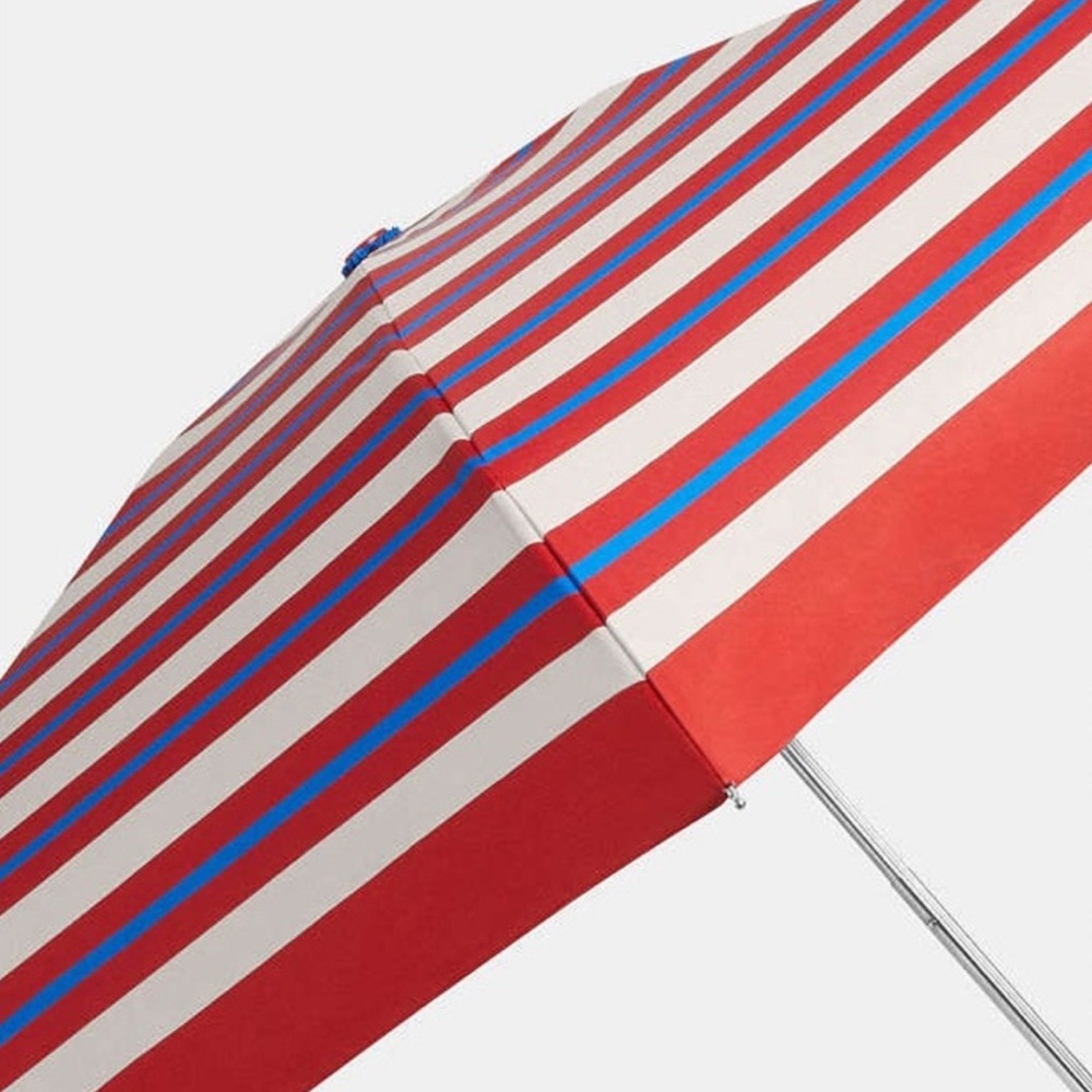 Coach Red and Blue Striped Umbrella - Picture 2 of 13